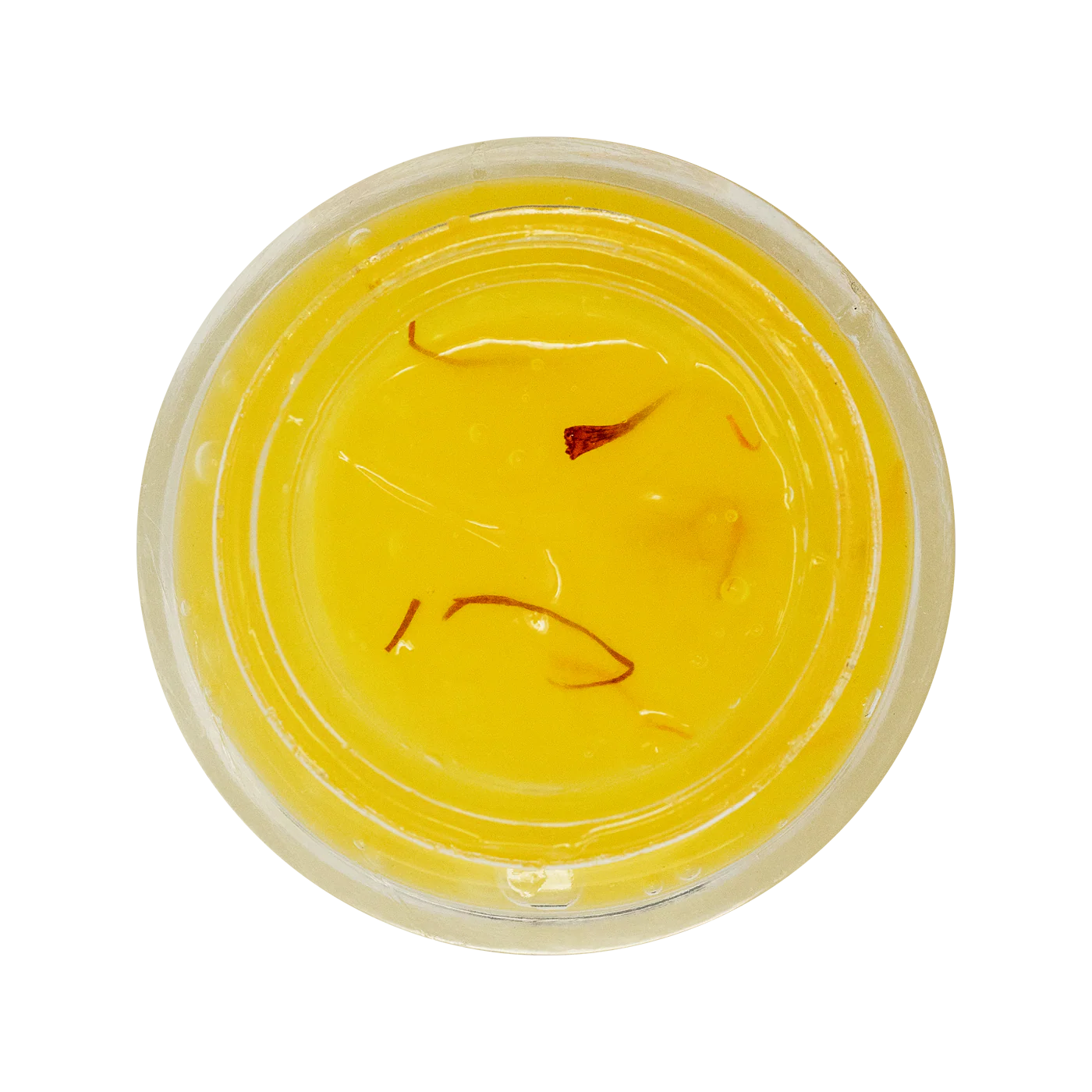 Maska Organics Krocus Kiss Radiance Face Gel — saffron-infused Ayurvedic face gel showcasing its lightweight golden texture with visible saffron strands, cooling hydration for refreshed and radiant-looking skin