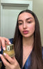 Demonstration video featuring Krocus Kiss Radiance Face Gel application and refreshing gel texture